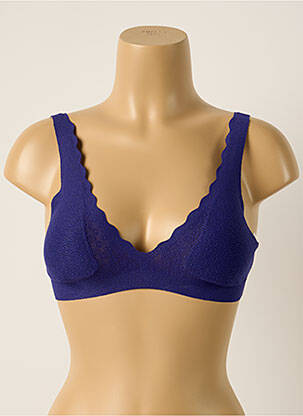 Sutien efect material satinat sutiene albastru SLOGGI femeie