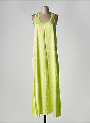 Rochie lungă fără mâneci fără mâneci verde FRACOMINA femeie