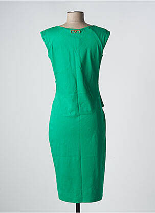 Rochie midi fără mâneci fără mâneci verde FRACOMINA femeie