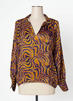 Bluză galben LAUREN VIDAL femeie