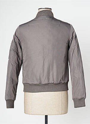 Geacă efect material satinat verde BOMBERS femeie