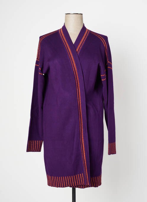 Vestă cu mâneci lungi violet FRACOMINA femeie