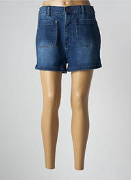 Șort țesătură denim talie înaltă albastru WAXX femeie