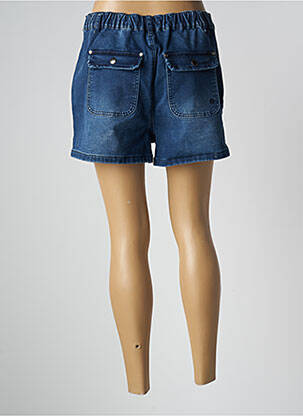 Șort țesătură denim talie înaltă albastru WAXX femeie
