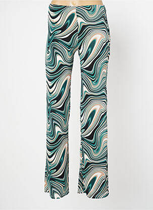 Pantalon evazat verde LAUREN VIDAL femeie