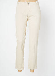 Pantalon 7/8 elasticitate mărime normală bej FRACOMINA femeie