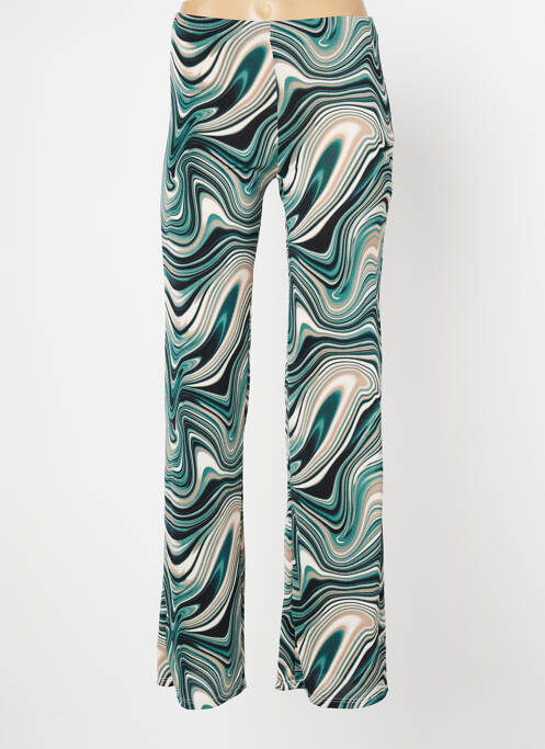 Pantalon evazat verde LAUREN VIDAL femeie