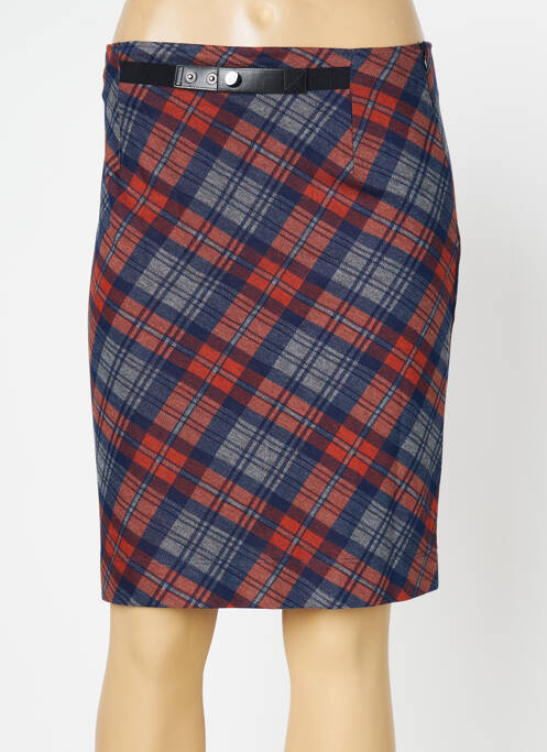 Fustă midi albastru LO! LES FILLES femeie