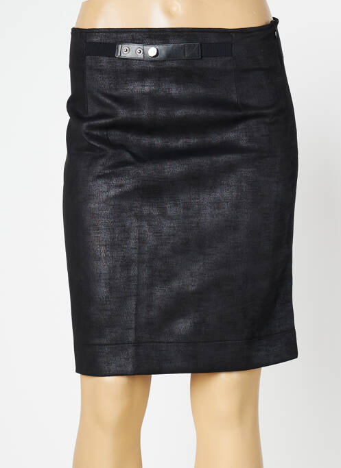 Fustă midi negru LO! LES FILLES femeie