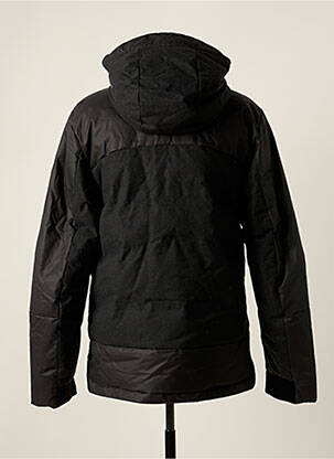 Parka finisaj interior dublat cu glugă negru TIMEZONE bărbat