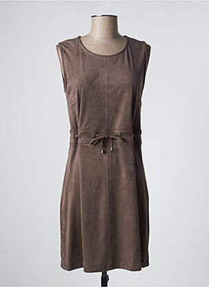 Rochie midi maro SUN LIGHT femeie