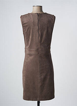 Rochie midi fără mâneci fără mâneci maro SUN LIGHT femeie