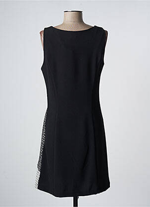 Rochie midi imprimeu fantezie fără mâneci negru ME-PARIS femeie