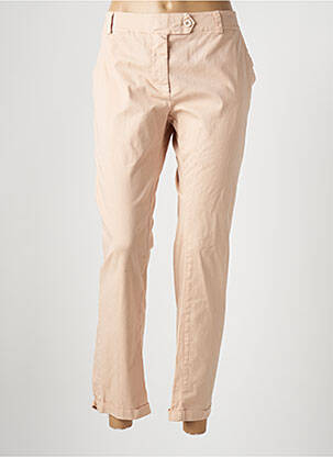 Pantalon 7/8 talie cu cleme talie joasă roz POUSSIERE D'ETOLE femeie