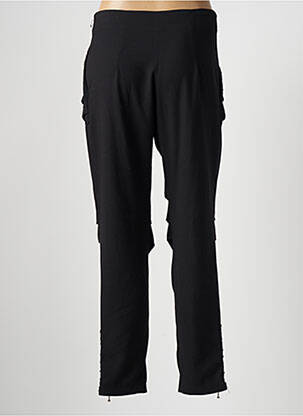 Pantalon slim elasticitate mărime normală negru DOUBLE JEU femeie