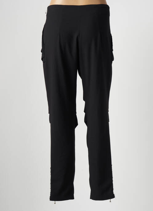 Pantalon slim negru DOUBLE JEU femeie