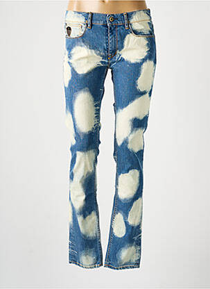 Blugi cu croială slim albastru APRIL 77 femeie