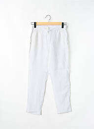 Pantalon drept țesătură crep mărime normală alb SANDWICH femme