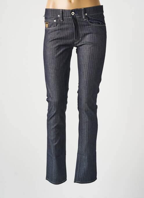 Blugi cu croială slim albastru APRIL 77 femeie