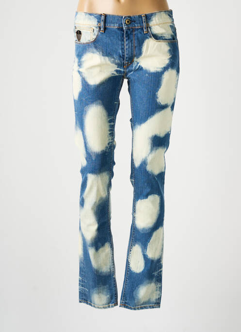 Blugi cu croială slim albastru APRIL 77 femeie