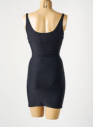 Chilot modelator efect material satinat negru SANDWICH femeie