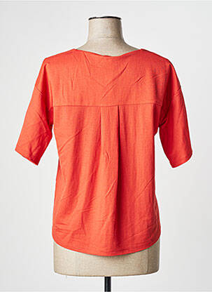 Tricou croială dreaptă mâneci scurte portocalie WNT COLLECTION femeie