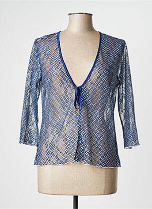 Vestă cu mâneci lungi albastru TELMAIL femeie