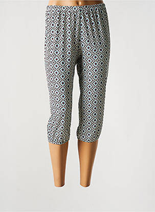 Pantalon trei sferturi elasticitate negru TELMAIL femeie