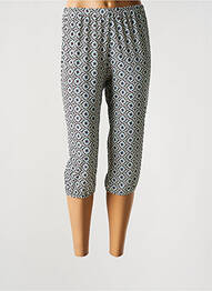 Pantalon trei sferturi elasticitate negru TELMAIL femme