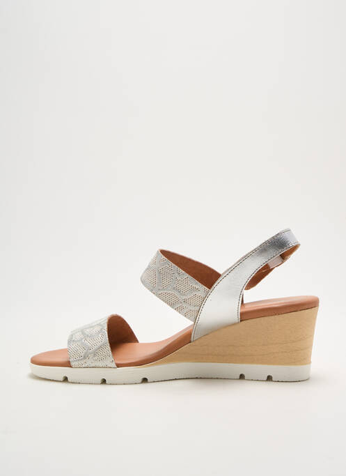 Sandale/Pantofi decupați argintiu ELUE PAR NOUS femeie