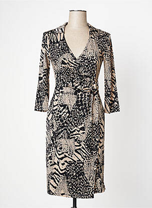 Rochie midi mâneci 3/4 mâneci 3/4 negru MORGAN femeie