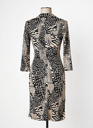 Rochie midi mâneci 3/4 mâneci 3/4 negru MORGAN femeie
