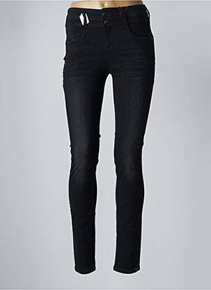 Pantalon slim talie înaltă talie înaltă negru STREET ONE femeie