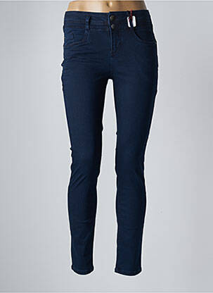 Pantalon slim talie înaltă talie înaltă albastru STREET ONE femeie