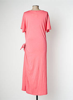Rochie lungă mâneci scurte mâneci scurte roz RALPH LAUREN femeie
