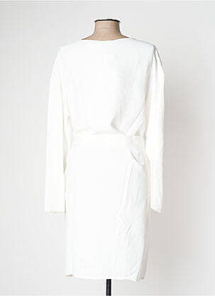 Rochie midi mâneci lungi mâneci lungi bej ARMANI femeie