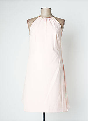 Rochie midi închidere cu fermoar la spate bretele subțiri roz RALPH LAUREN femeie
