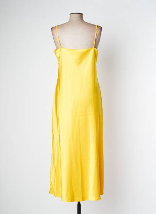 Rochie midi galben RALPH LAUREN femeie