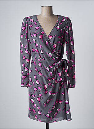 Rochie midi gri EMPORIO ARMANI femeie