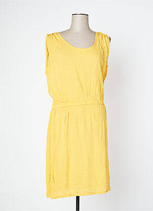 Rochie midi galben ICHI femeie