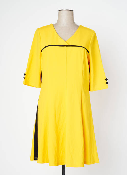 Rochie midi galben FOR HER PARIS femeie