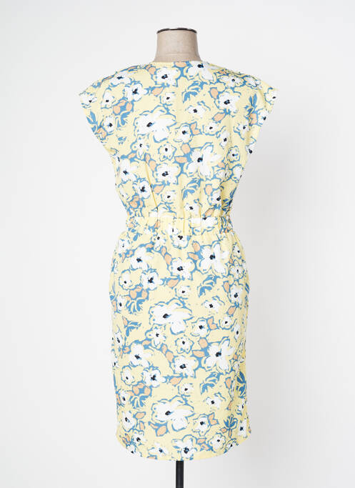 Rochie midi galben ICHI femeie