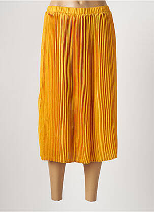 Fustă midi galben ICHI femeie