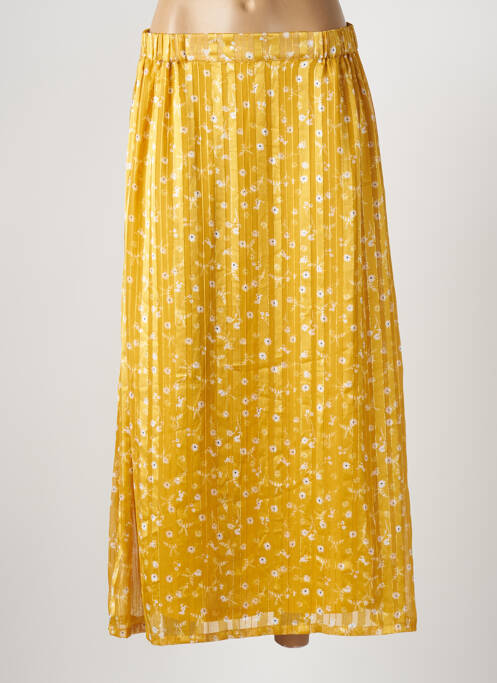 Fustă lungă galben ICHI femeie