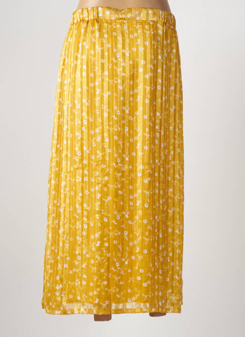 Fustă lungă galben ICHI femeie