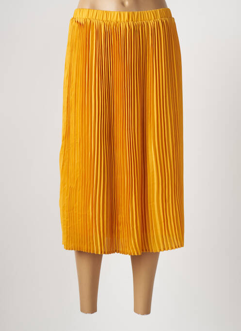 Fustă midi galben ICHI femeie