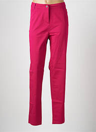 Pantalon slim talie elastică mărime normală roz JAC JAC femme