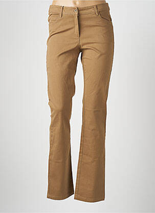 Pantalon slim talie elastică mărime normală maro AGATHE & LOUISE femeie