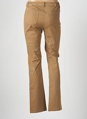 Pantalon slim talie elastică mărime normală maro AGATHE & LOUISE femeie