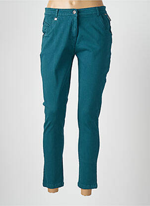 Blugi cu croială slim verde AGATHE & LOUISE femeie